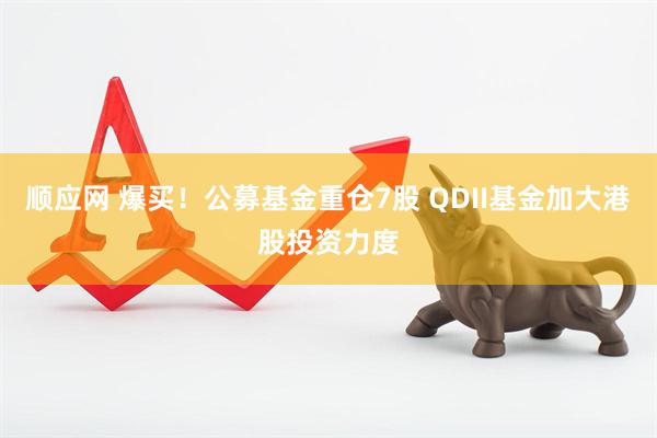 顺应网 爆买！公募基金重仓7股 QDII基金加大港股投资力度